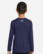Under Armour 1377488, T-Shirts - Long Sleeve, Midnight Navy/ White