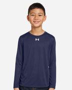 Under Armour 1377488, T-Shirts - Long Sleeve, Midnight Navy/ White