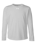 Under Armour 1377488, T-Shirts - Long Sleeve, Mod Grey Light Heather/ White