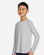 Under Armour 1377488, T-Shirts - Long Sleeve, Mod Grey Light Heather/ White
