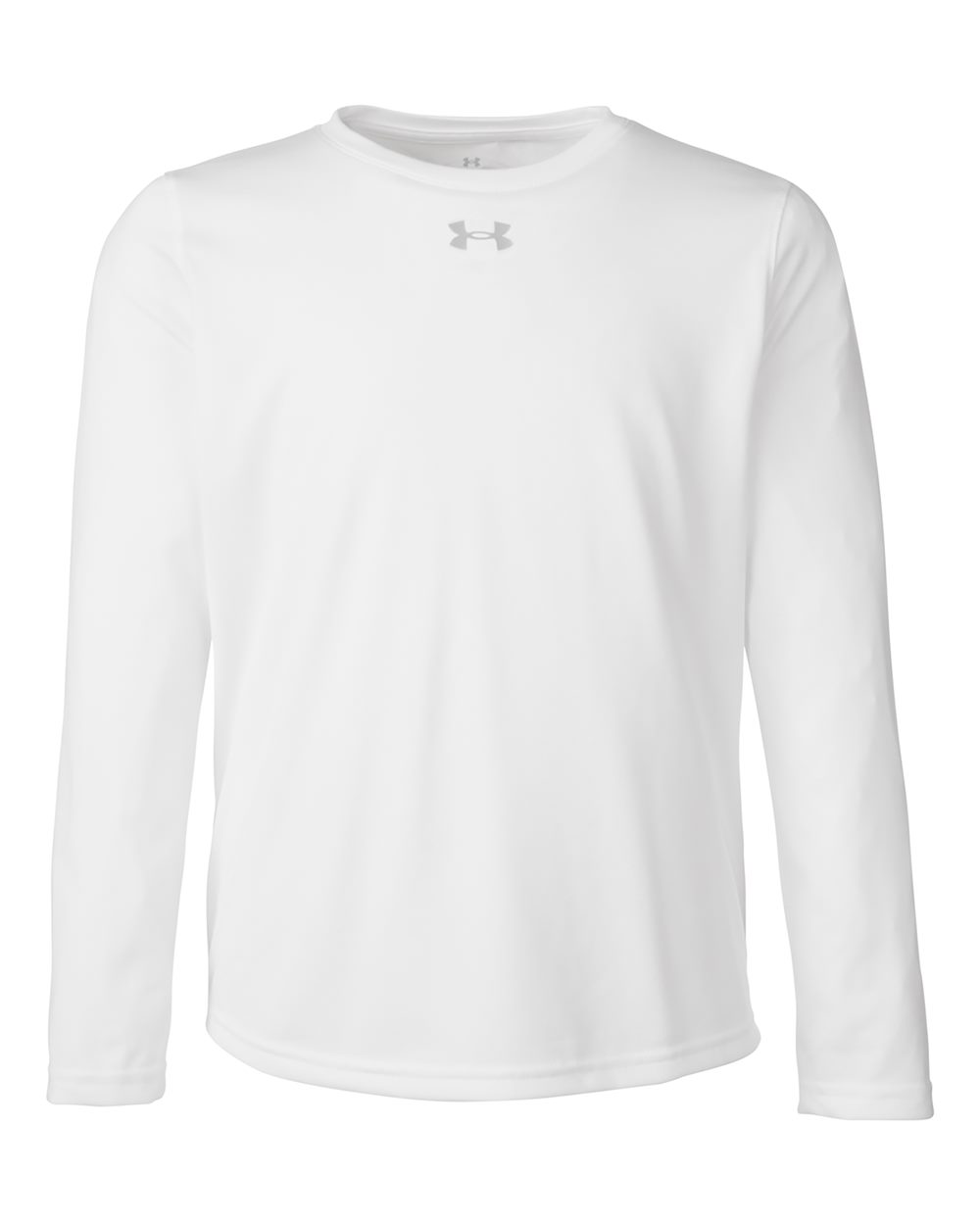 Under Armour 1377488, T-Shirts - Long Sleeve, White/ Mod Grey