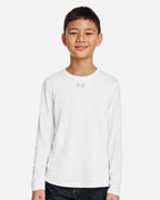 Under Armour 1377488, T-Shirts - Long Sleeve, White/ Mod Grey