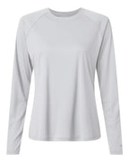 Columbia 212485, Women's Pfg Tidal Tee Ii Long Sleeve, Cool Grey/ Vivid Blue