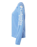 Columbia 212485, Women's Pfg Tidal Tee Ii Long Sleeve, White Cap/ White