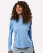 Columbia 212485, Women's Pfg Tidal Tee Ii Long Sleeve, White Cap/ White