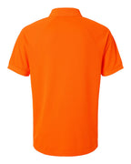 Harriton M208, 14175 Men's Charge Snag And Soil Protect Polo, Safety Orange