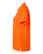 Harriton M208W, 13954 Women's Charge Snag And Soil Protect Polo, Safety Orange