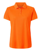 Harriton M208W, 13954 Women's Charge Snag And Soil Protect Polo, Safety Orange