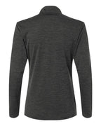 AllPro 4HM70L, 16326 Women's Pro-lock Performance Mélange Quarter-zip Pullover, Black Melange