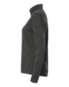 AllPro 4HM70L, 16326 Women's Pro-lock Performance Mélange Quarter-zip Pullover, Black Melange