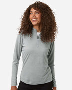 AllPro 4HM70L, 16326 Women's Pro-lock Performance Mélange Quarter-zip Pullover, Silver Melange