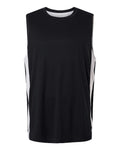 Team 365 TT115, Men's Zone Performance Cottontouch T-shirt, Black/ White