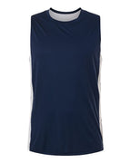 Team 365 TT115, Men's Zone Performance Cottontouch T-shirt, Sport Dark Navy/ White