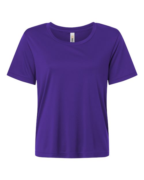 CORE365 CE10W, Women's Fusion Chromasoft Performance T-shirt, Campus Purple