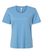 CORE365 CE10W, Women's Fusion Chromasoft Performance T-shirt, Columbia Blue