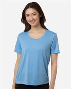 CORE365 CE10W, Women's Fusion Chromasoft Performance T-shirt, Columbia Blue