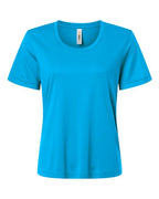 CORE365 CE10W, Women's Fusion Chromasoft Performance T-shirt, Electric Blue