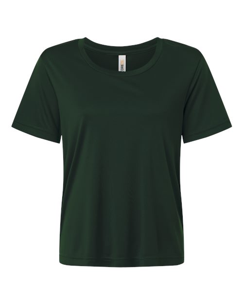 CORE365 CE10W, Women's Fusion Chromasoft Performance T-shirt, Forest