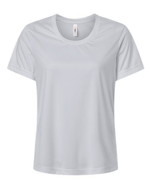CORE365 CE10W, Women's Fusion Chromasoft Performance T-shirt, Platinum