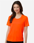 CORE365 CE10W, Women's Fusion Chromasoft Performance T-shirt, Safety Orange
