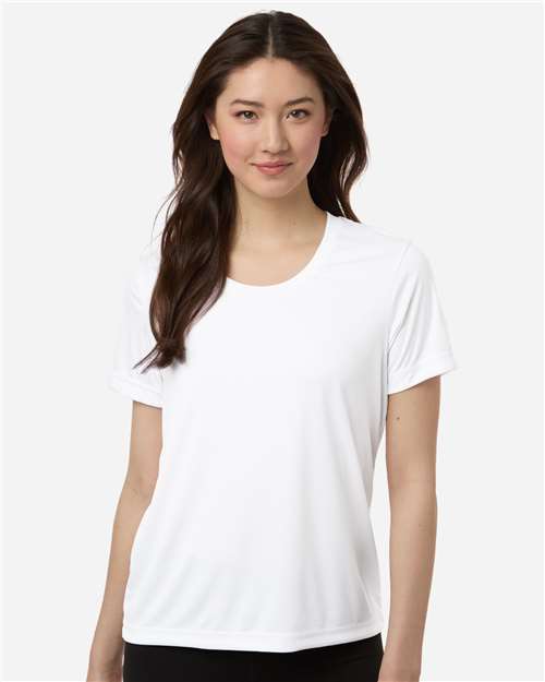 CORE365 CE10W, Women's Fusion Chromasoft Performance T-shirt, White