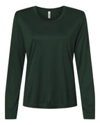 CORE365 CE10LW, Women's Fusion Chromasoft Performance Long Sleeve T-shirt, Forest