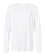CORE365 CE10LY, Youth Fusion Chromasoft Performance Long Sleeve T-shirt, White