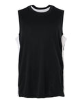 Team 365 TT115Y, Youth Zone Performance Cottontouch T-shirt, Black/ White
