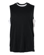 Team 365 TT115Y, Youth Zone Performance Cottontouch T-shirt, Black/ White