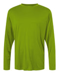 CORE365 CE10L, Men's Fusion Chromasoft Performance Long Sleeve T-shirt, Acid Green