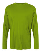 CORE365 CE10L, Men's Fusion Chromasoft Performance Long Sleeve T-shirt, Acid Green