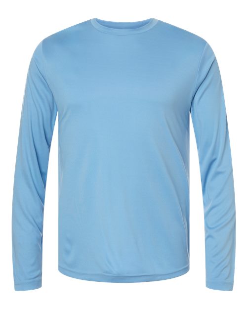 CORE365 CE10L, Men's Fusion Chromasoft Performance Long Sleeve T-shirt, Columbia Blue
