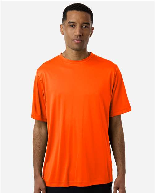 CORE365 CE10, Men's Fusion Chromasoft Performance T-shirt, Safety Orange