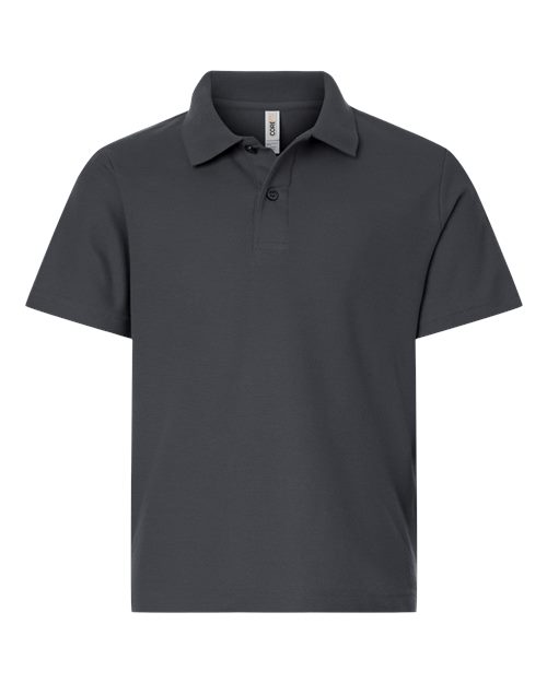 CORE365 CE106Y, Youth Fusion Chromasoft Performance Long Sleeve T-shirt, Carbon