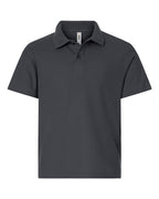 CORE365 CE106Y, Youth Fusion Chromasoft Performance Long Sleeve T-shirt, Carbon