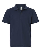 CORE365 CE106Y, Youth Fusion Chromasoft Performance Long Sleeve T-shirt, Classic Navy