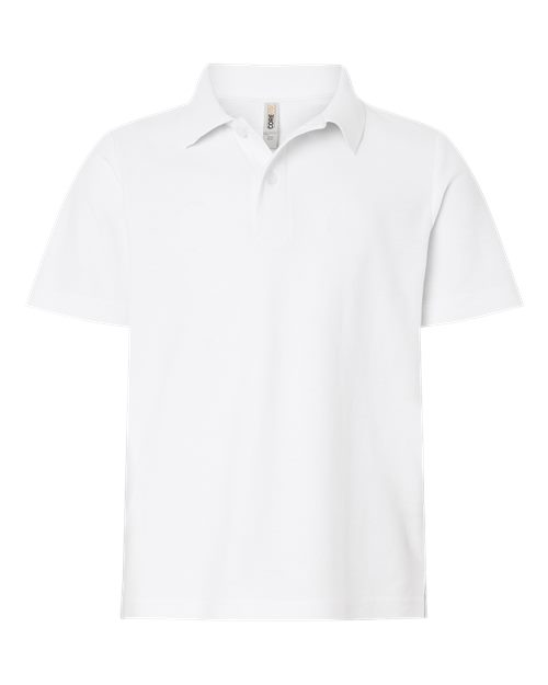 CORE365 CE106Y, Youth Fusion Chromasoft Performance Long Sleeve T-shirt, White