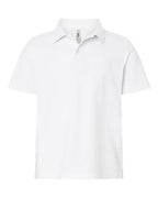 CORE365 CE106Y, Youth Fusion Chromasoft Performance Long Sleeve T-shirt, White