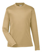 Team 365 TT11YL, Youth Zone Performance Long Sleeve T-shirt, Sport Vegas Gold
