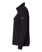 Adidas A400, Women's Lightweight Quarter-zip Pullover, Black