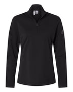 Adidas A400, Women's Lightweight Quarter-zip Pullover, Black
