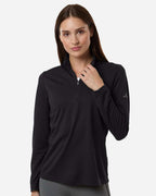 Adidas A400, Women's Lightweight Quarter-zip Pullover, Black