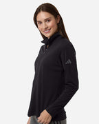 Adidas A400, Women's Lightweight Quarter-zip Pullover, Black