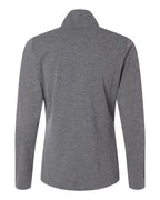 Adidas A400, Women's Lightweight Quarter-zip Pullover, Black Heather