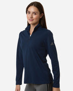 Adidas A400, Women's Lightweight Quarter-zip Pullover, Collegiate Navy