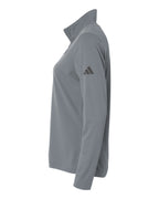 Adidas A400, Women's Lightweight Quarter-zip Pullover, Grey Three