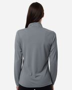 Adidas A400, Women's Lightweight Quarter-zip Pullover, Grey Three