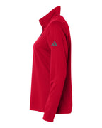 Adidas A400, Women's Lightweight Quarter-zip Pullover, Power Red