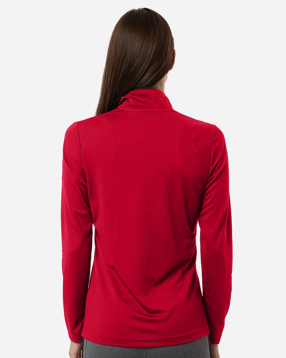 Adidas A400, Women's Lightweight Quarter-zip Pullover, Power Red