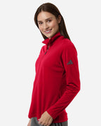 Adidas A400, Women's Lightweight Quarter-zip Pullover, Power Red